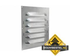 Sx schoepenrooster aluminium 160x160 mm