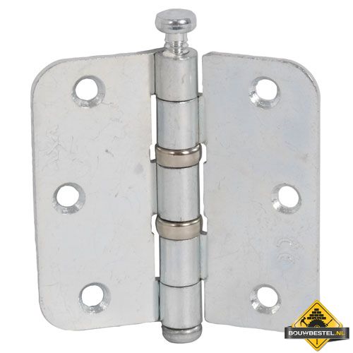 Kogelscharnier ronde hoeken 76x76 mm per 3 stuks