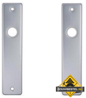 Kortschild blind aluminium f1 per paar