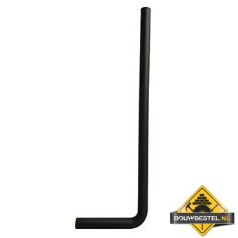 Riko mat-zwart vloerbuizen 750x220x32 lang
