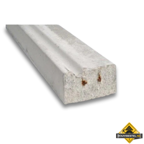 Betonlatei 280 cm doorsnee 60X100MM schoonwerk met waterhol