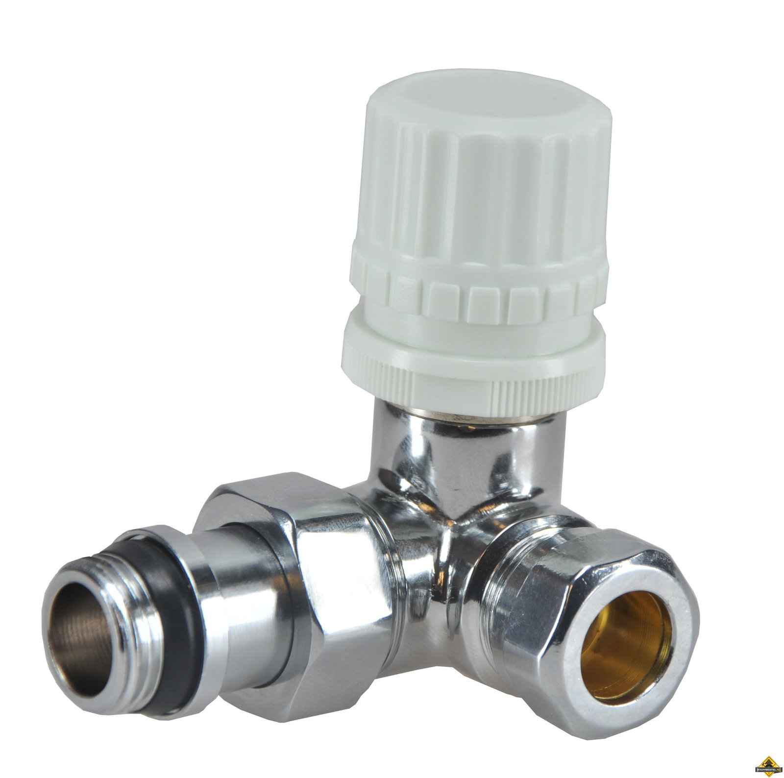 Riko luxe thermostaatventiel 1/2inch x15 (M22) knel haaks links