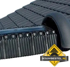 Ondervorst element zwart 1 meter