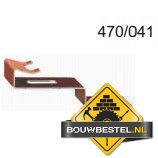 Vorsthaak / vorstbeugel 470/041 aluminium zwart 50 stuks