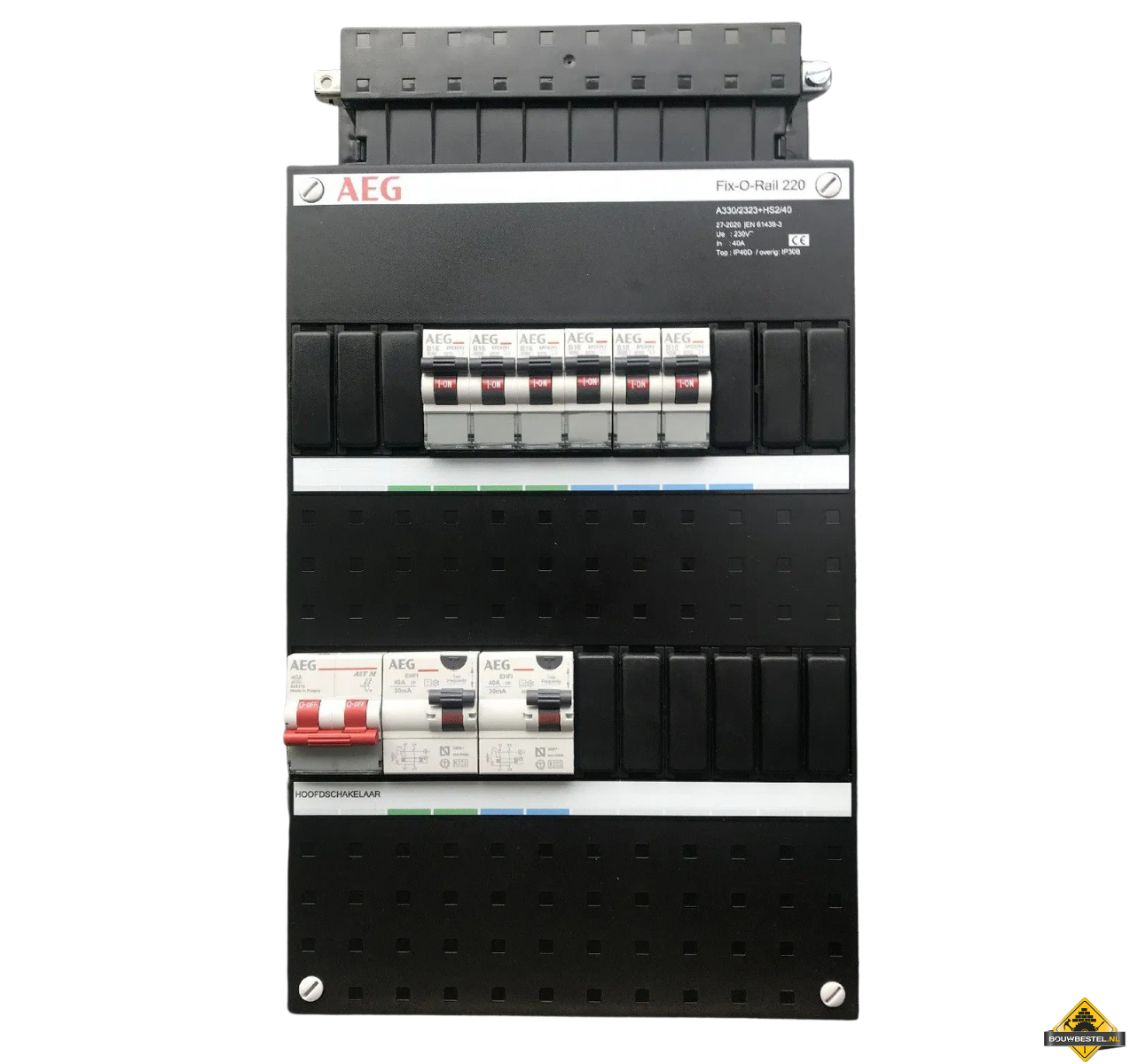 AEG Fix-O-Rail groepenkast 1 fase 6-groeps