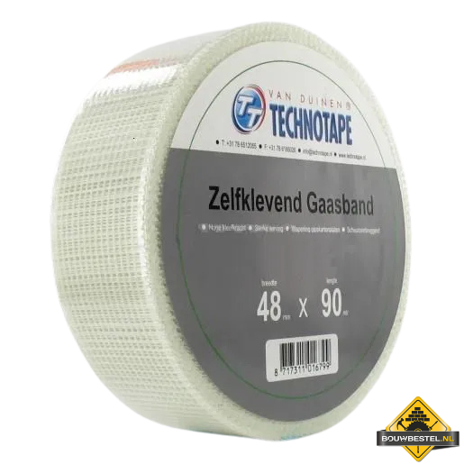 Glasvezeltape Gaasband Indoor - Wit (48mm, 90m¹)