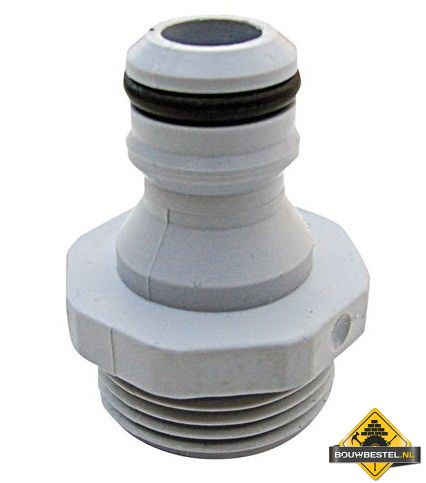 Nippel met uitwendige draad 3/4" kunststof