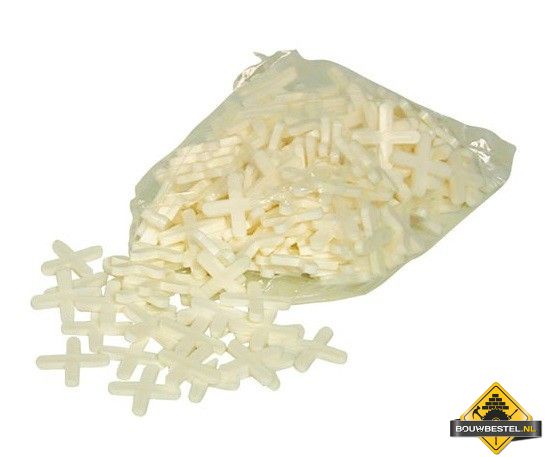 Tegelkruisjes / Tegelafstandhouders SUPER PROF 1.5 mm. zak a 200 stuks