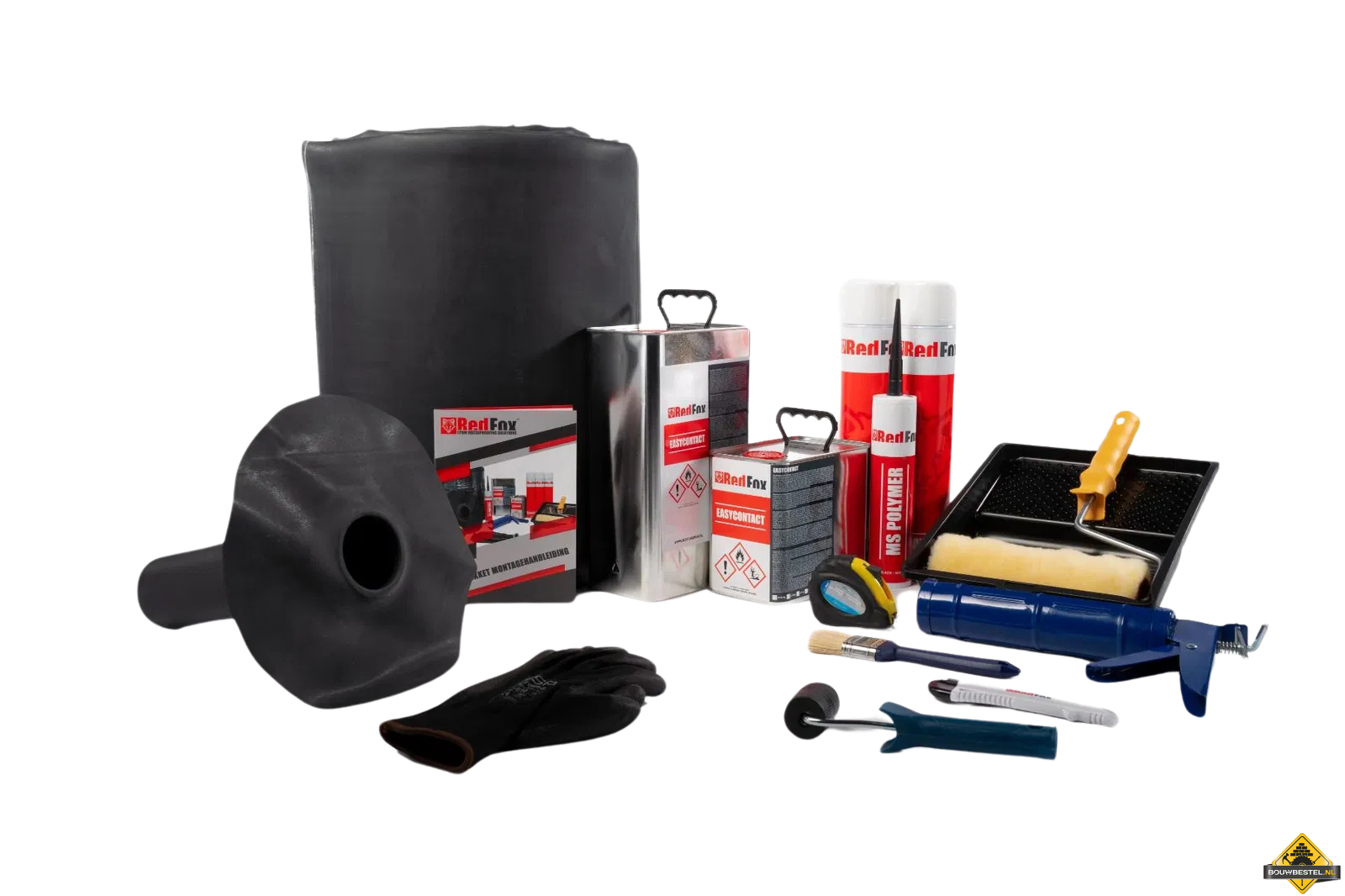 EPDM Compleet Pakket 5,08 x 4m = 20,32 m2 met onderuitloop