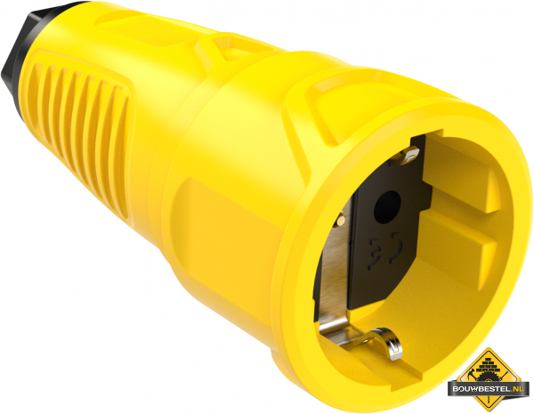 Sirox volrubber contrastekker geel, IP20
