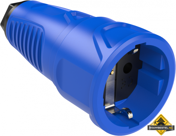 Sirox volrubber contrastekker blauw, IP20