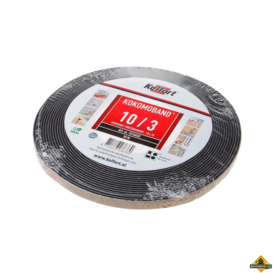 Compriband Kelfort 10/3 10 meter lang voor voegbreedte 3-4 mm