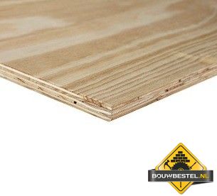 Elliottis Pine Underlayment - Rechte kant - 2440x1220x9mm