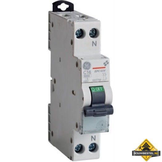 AEG Installatieautomaat 1-polig + N "EPC 61N" B, 16 A