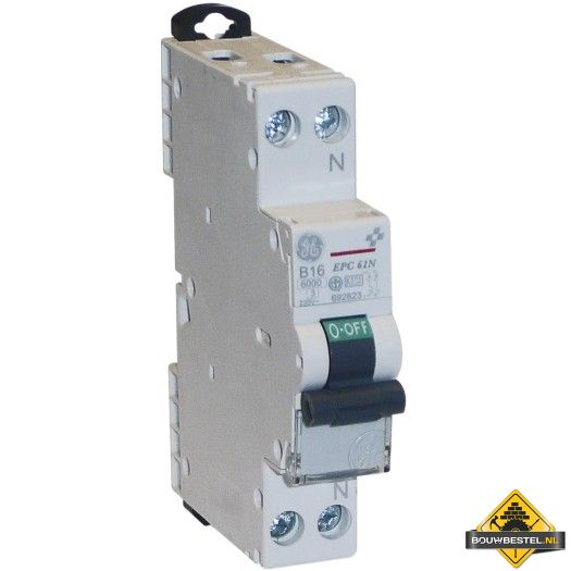AEG Installatieautomaat 1-polig + N "EPC 61N" C, 16 A