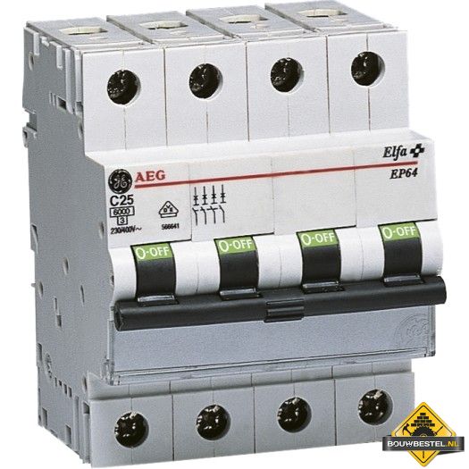 AEG Installatieautomaat 3-polig + N "EP 63 N" B, 16 A
