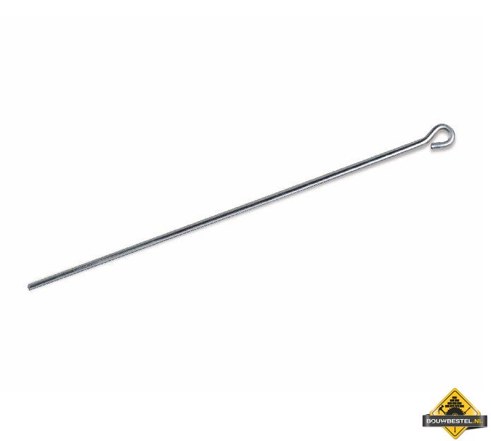 Afhangdraad 500mm met oog Metal stud per stuk