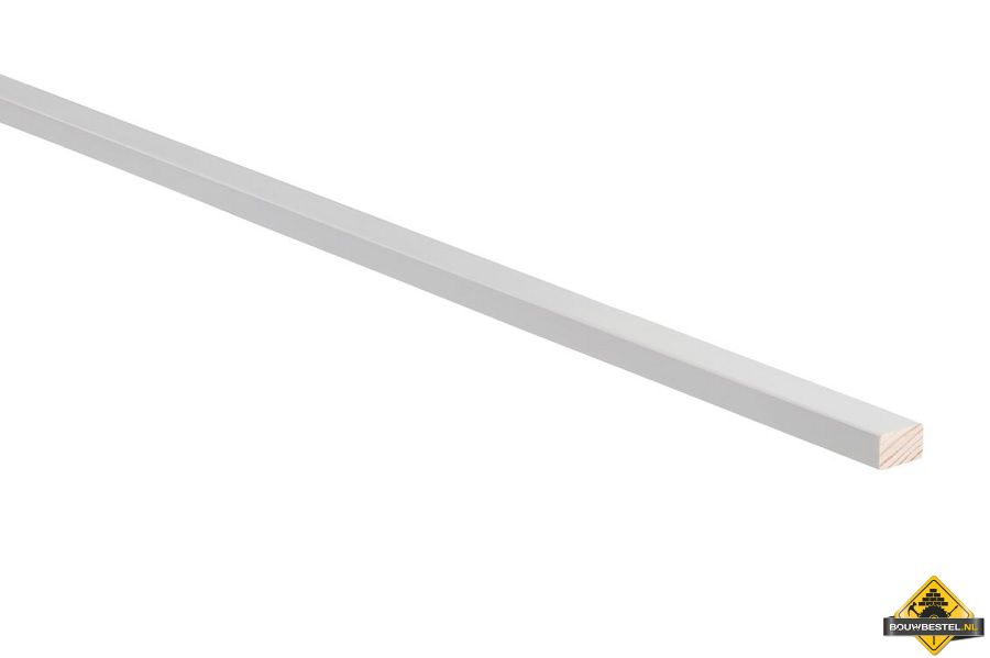 Grenen aftimmerlat 12x18mm 270cm voorgelakt RAL 9010