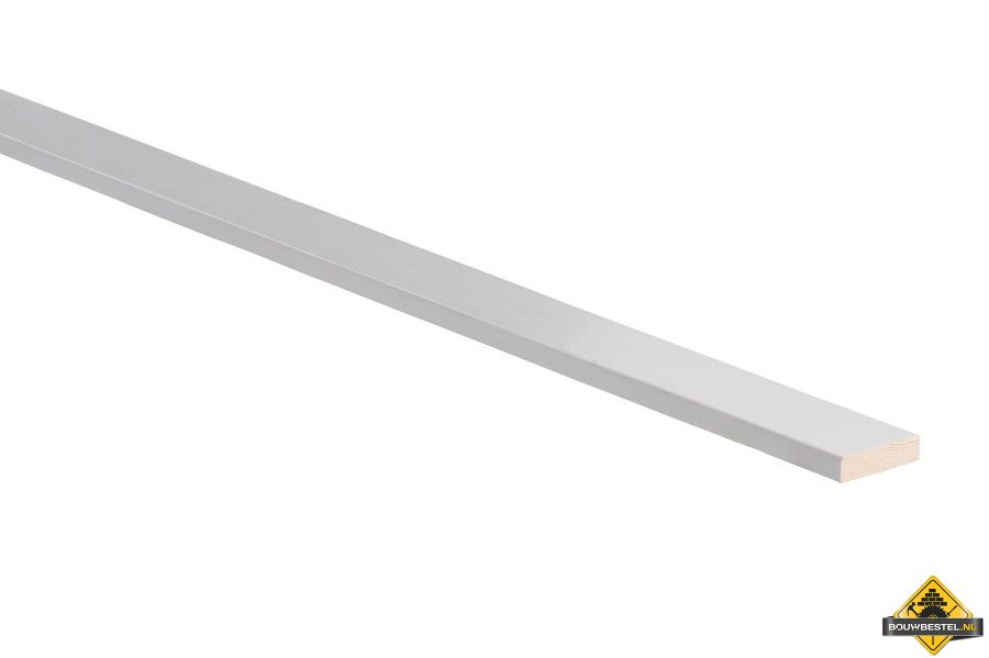 Grenen aftimmerlat 12x55mm 270cm voorgelakt RAL 9010