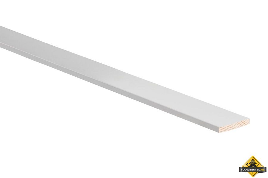 Grenen aftimmerlat 7x55mm 270cm voorgelakt RAL 9010