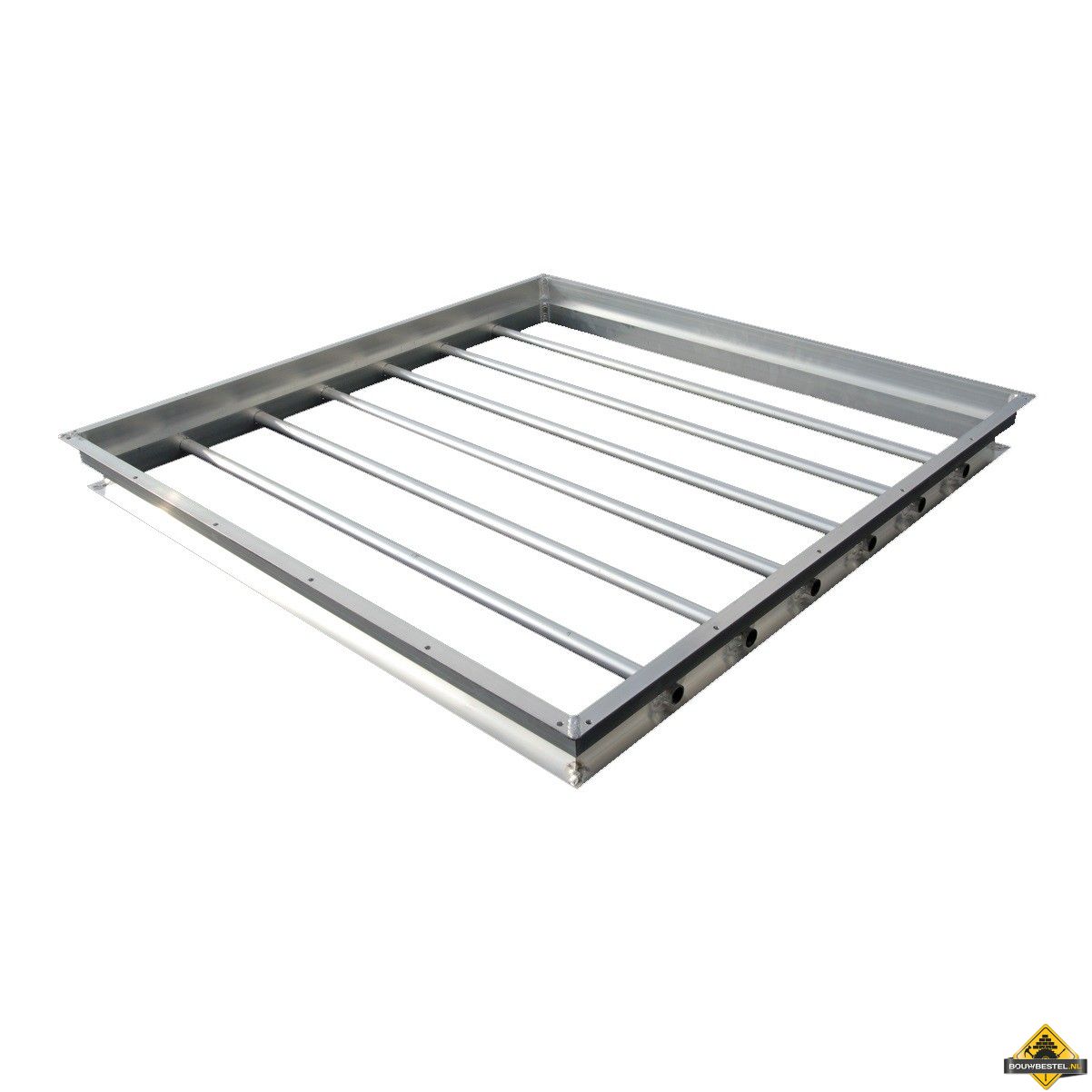 Anti-inbraakrooster/doorvalbeveiliging voor lichtkoepel 100x100cm RAL 9010 (TIJDELIJK NIET LEVERBAAR)