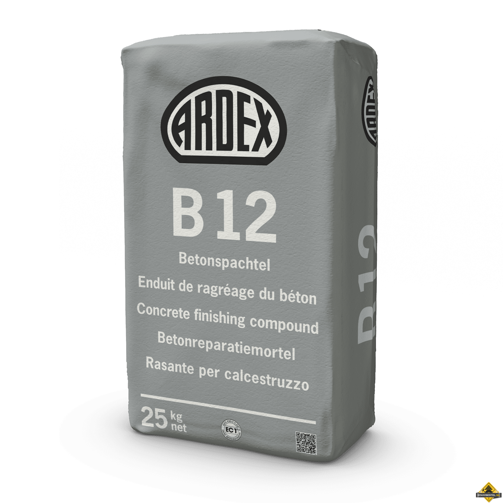 Ardex B12 Betonreparatiemortel grijs zak 25 kg
