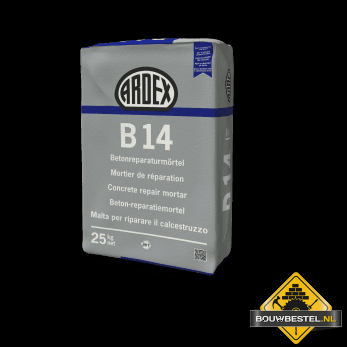 Ardex B14 Betonreparatiemortel grijs zak 25 kg