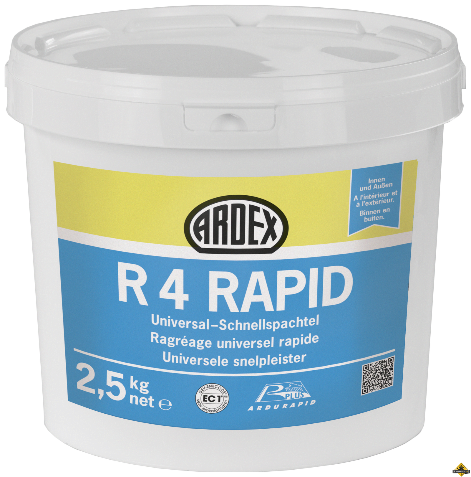 Ardex r4 rapid universeel sneluitvlakmiddel 2.5kg