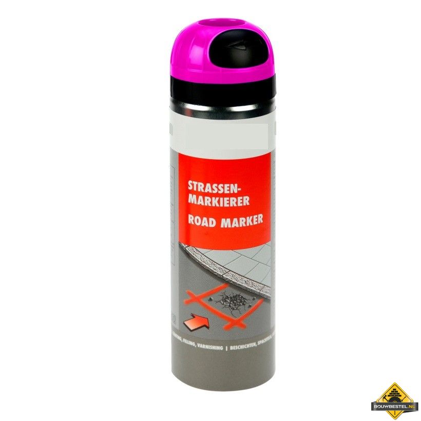 Markeringsverf Floureserend Roze 500Ml - per stuk