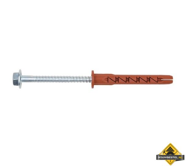 Balkplug met zeskantbout (muurbevestiging) - Diameter 10mm