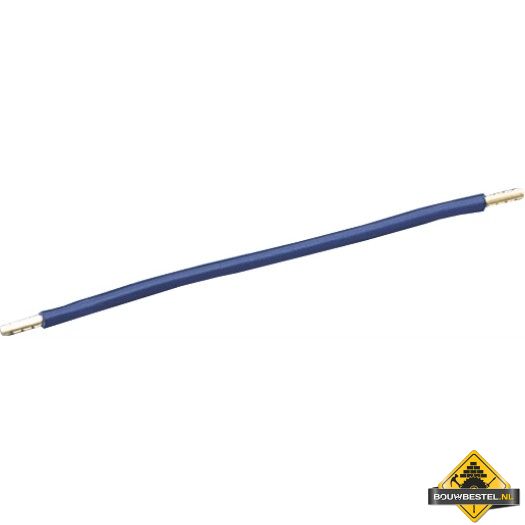 Bedradingsbrug beide zijden met 11 mm adereindhuls 6 mm2 blauw 480 mm | 25 stuks