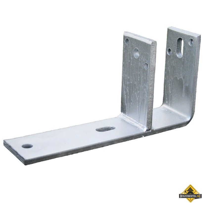 F-Anker B=71mm 150X250mm 80X10mm Electrolytisch Verzinkt - per stuk