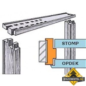 Kozijn Hardhout Meranti Gegrond - Opdek (56x90x2115mm)