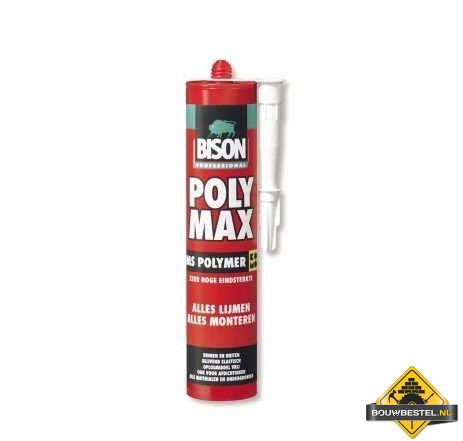 Bison polymax smp polymeer express wit koker 435gr
