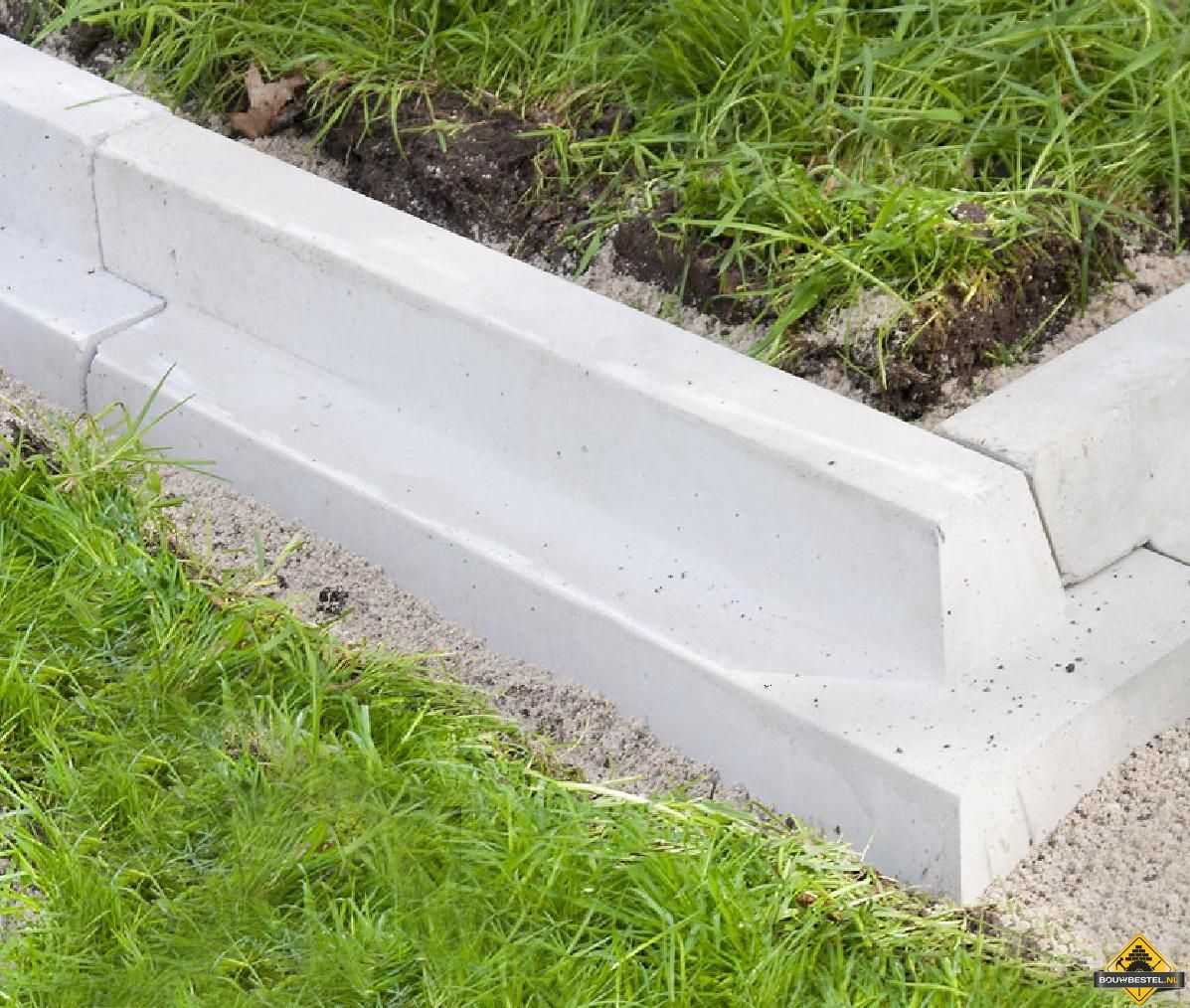 Prefab fundering Tuinhuis / Blokhut 100cm lang - 88cm werkend