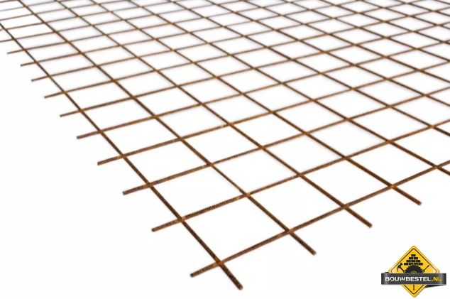 Bouwstaalmat PS 196A (100x100x5mm 3x2m)