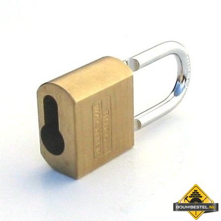 Burg Wächter Profi messing hangslot voor halve profielcilinders - 50 mm (beugel: 40 mm)