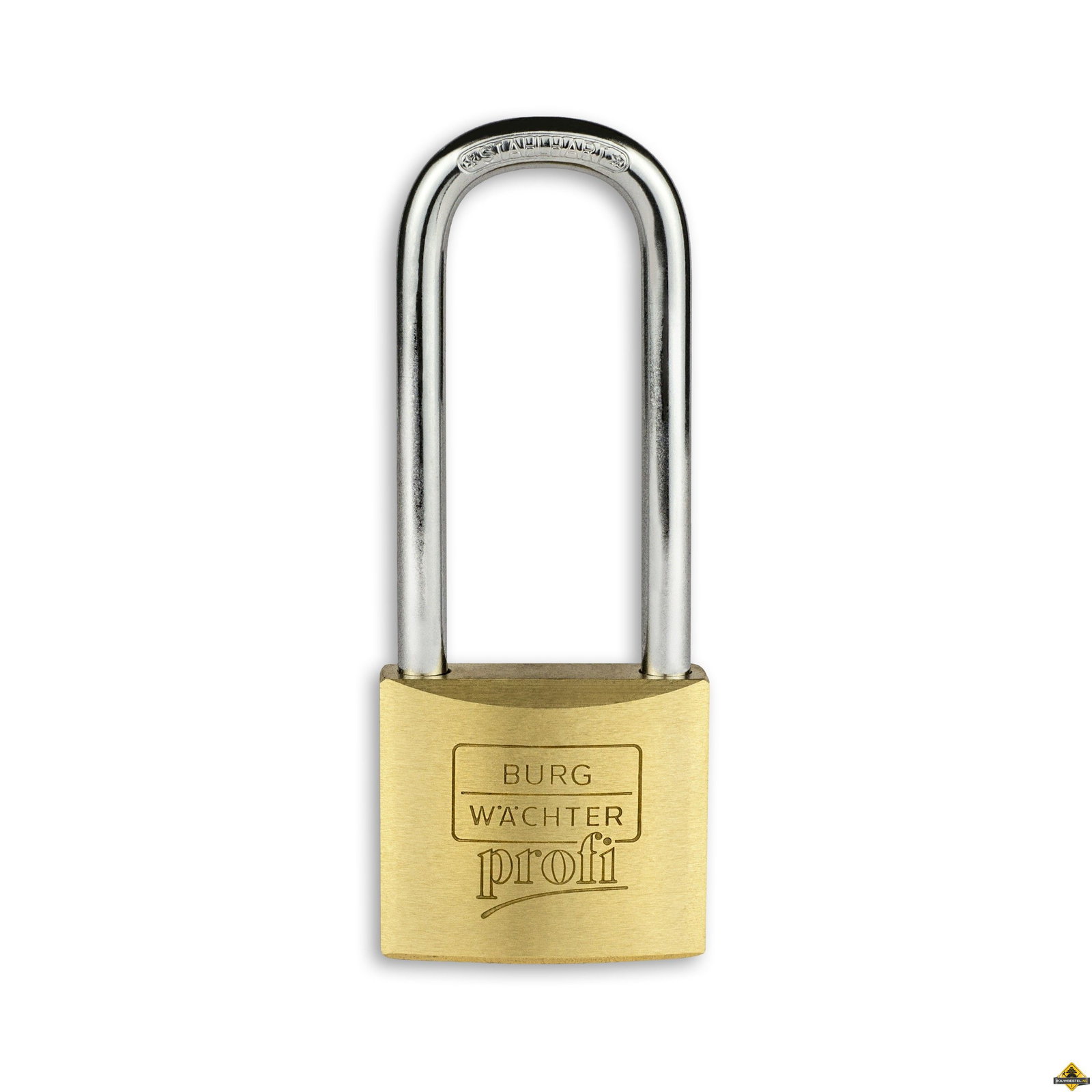Burg Wächter Profi messing hangslot met hoge beugel gelijksluitend - 40 mm