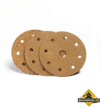 Carbide schuurplaat velcro rond 9H | 125 mm | G120 | Super Prof