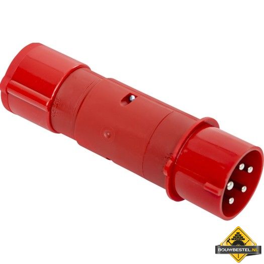 CEE-adapterstekker 32/16A met beveiliging, 3 x zekering 16 A