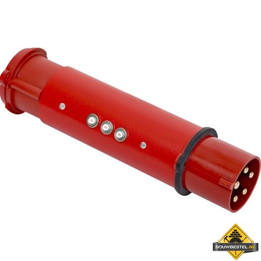 CEE-adapterstekker 63/32A met beveiliging, 3 x zekering 16 A