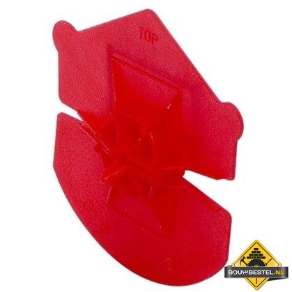 Uniclip / Ankerclip Rood Diameter: 60/65mm PP spouwanker clip 3.2-4.5mm - 50 stuks