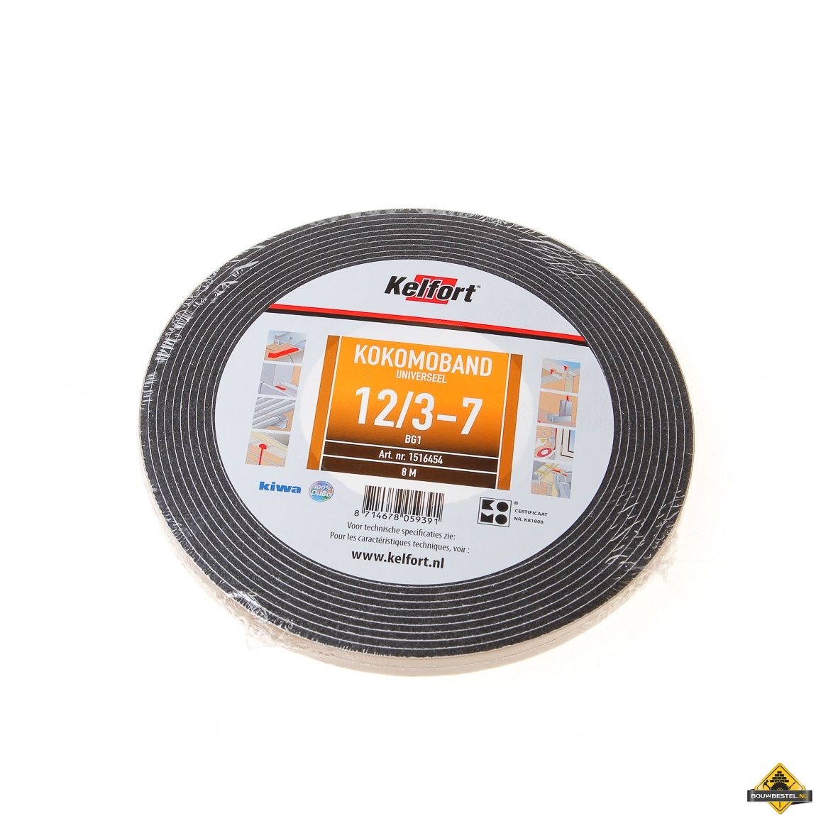 Compriband Kelfort 12/3 8 meter lang voor voegbreedte 3-20 mm