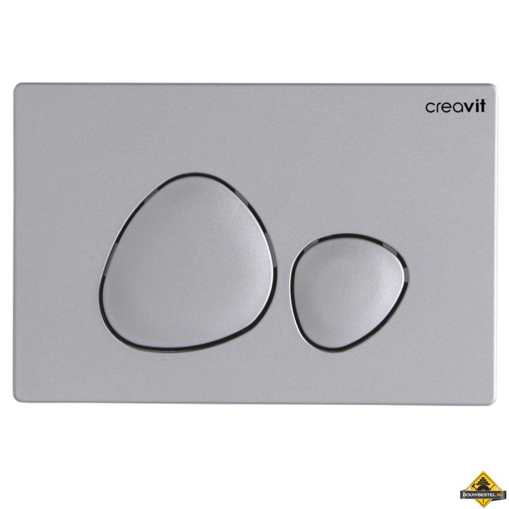 Creavit bedieningspaneel mat-chroom (UITVERKOOP, OP = OP)