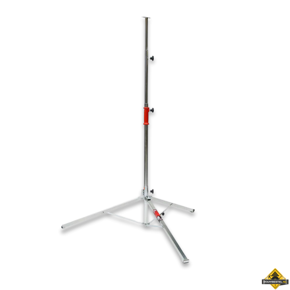 Bouwlampstatief 1,3 - 3,2 meter + Waterpas