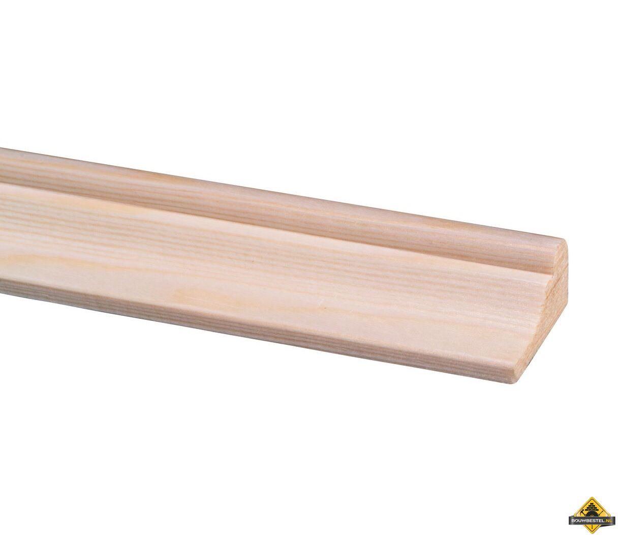 Grenen decorlijst PEFC 16 x 32 mm 270 cm