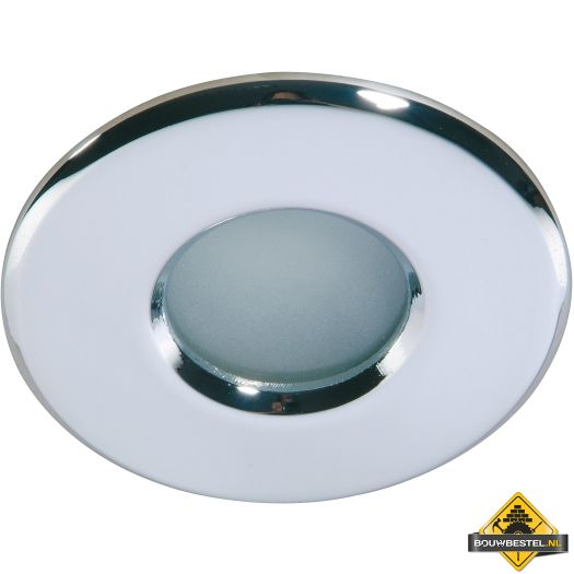 Deluna Aluminium-inbouwspot ALU IP 44 vast chroom, 50 W