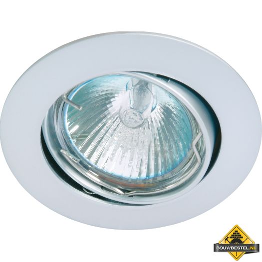 Deluna Aluminium-inbouwspot ALU kantelbaar chroom mat, 50 W