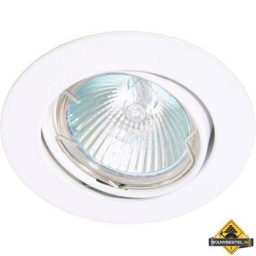 Deluna aluminium-inbouwspot ALU kantelbaar wit, 50 W