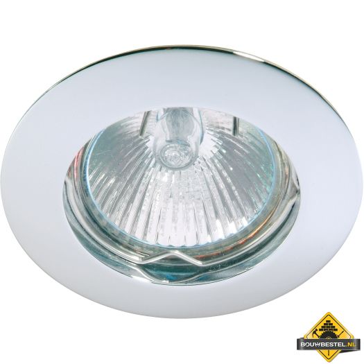 Deluna aluminium-inbouwspot ALU vast chroom , 50 W